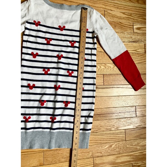 GAP Disney Mickey Mouse Striped Long Sleeve Sweater Dress Girls Size L 10 11 12 - Picture 5 of 7